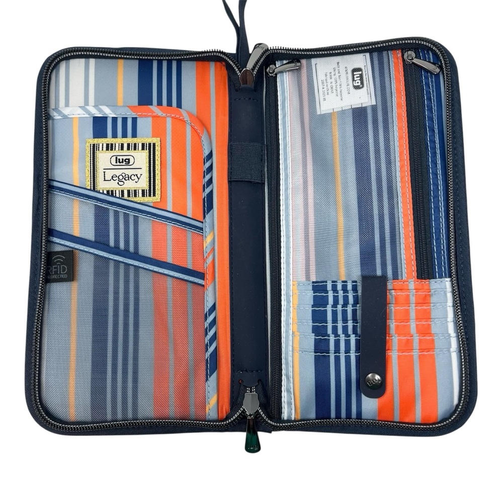 Lug Legacy Collection Tango Travel RFID Wallet Brushed Indigo Blue Vacation - Picture 4 of 9